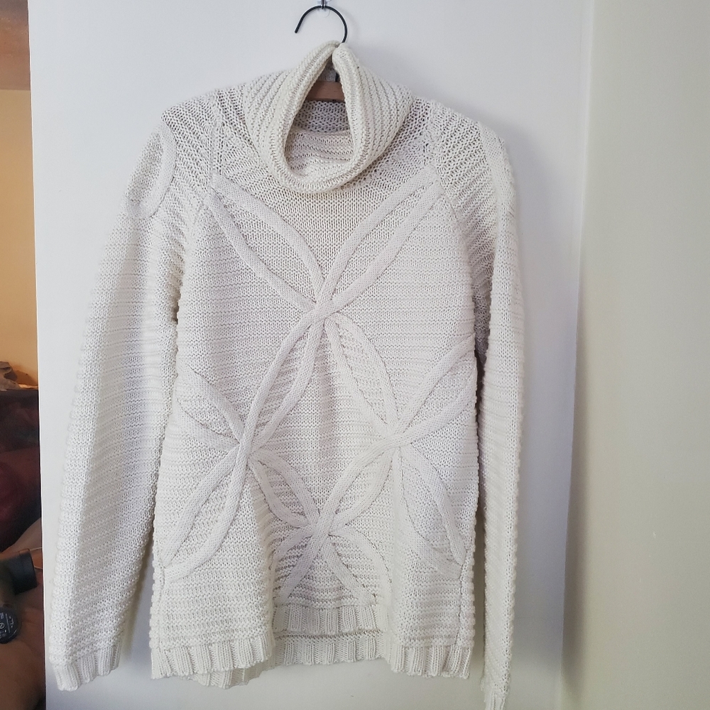 Cozy wool blend knit sweater